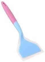 Silicone Spatula Non Stick Beef Egg Spatula Wide Pizza Spreader Kitchen Cooking Tools (Blue)