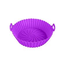 Heat Resistant Silicone Pot Liner Food Grade, Air Fryer, Air Fryer, Kitchen Accessories, Air Fryer Liner, Steam Mat (Purple)