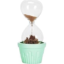 Magnetic Sand Timer with Aroma Diffuser, 20 Second Hourglass, Mint Green, Desktop Decor