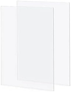 Acrylic Photo A4 Display Board, 21×29.7cm Thickness 2mm A4 Clear Sheet, Home Decoration Slides, Photo Display and Drawing (2pcs)