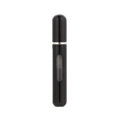 Next Store Refillable Perfume Bottle with Stylish Compact Design, Perfect for Travel and Everyday Use, Portable, Lightweight, Touch of Style and Functionality (Black)