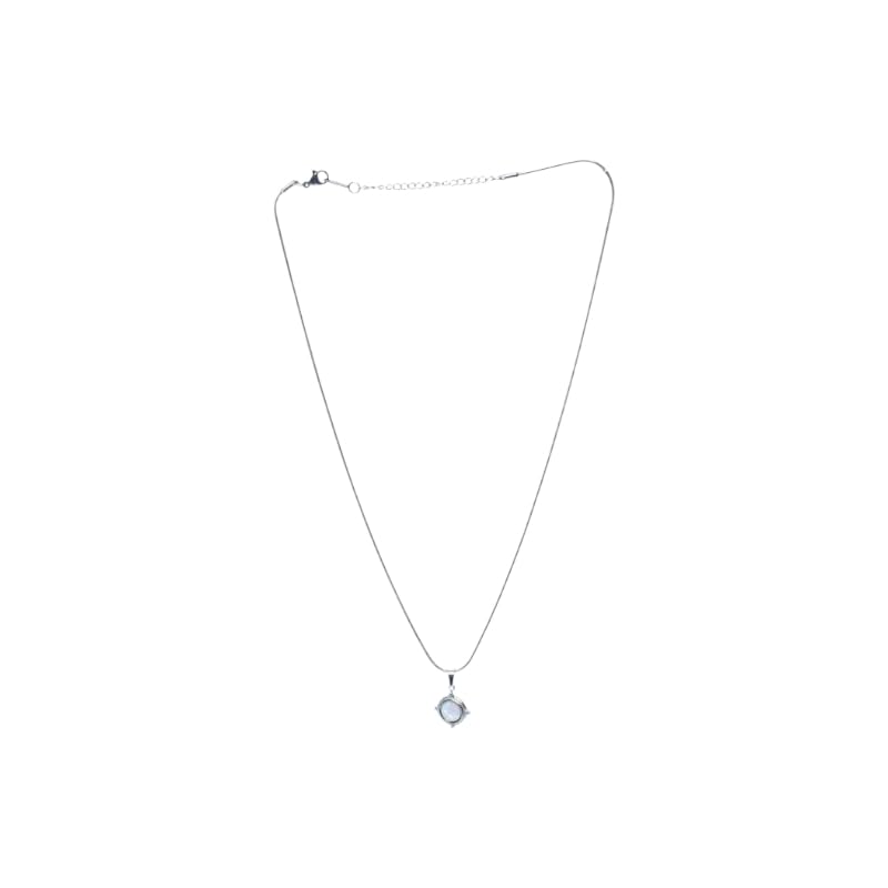 Stainless Steel Compass Rose Pendant Necklace For Women – Silver 1871-Awamy-1043