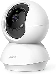 TP.Link Tapo C200 1080p HD WiFi Security Camera | Night Vision | Smart Motion Tracking | Dual Audio | 360° Rotation | Up to 512GB MicroSD Storage | Mobile Monitoring | Alexa & Google Support