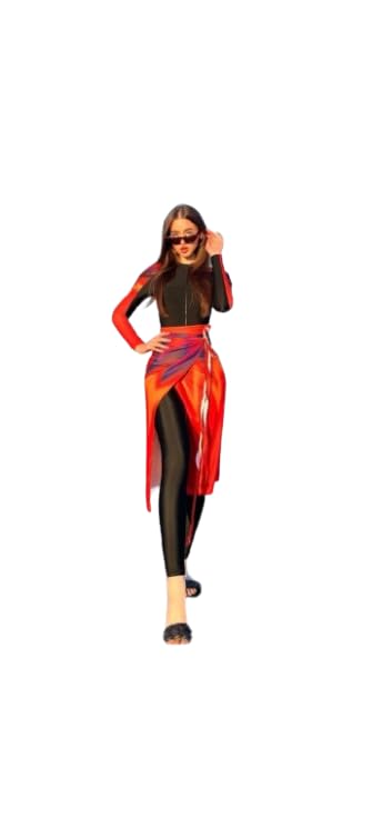 Mayo Women's Three Piece Top, Pants and Chiffon