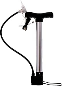 Portable Bike Tire Inflator - Hand Operated Floor Tire Pump for Basketball, Football, Balloons and More