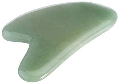 Gua Sha Massage Tool, Natural Jade Guasha Stone Tool Face Jawline Muscle Sculptor for Promotes Blood Flow Prevents Wrinkles Removes Toxins