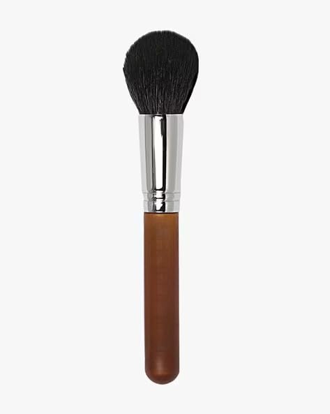 Fluffy Powder Wooden Brush – Premium Quality Synthetic Hair Makeup Applicator with Wooden Handle for Blush, and Powder – and Perfect for Professional or Everyday Use (Small Brush Wooden Handle)