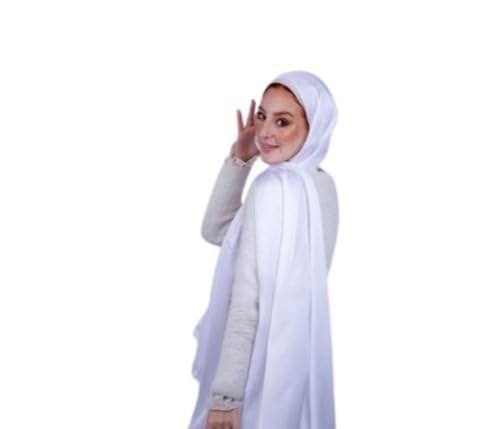 Lycra Gel Hijab with Soft Threads - Modal Scarf with Comfortable and Cool Edges on Head - Cotton Hijab for Women Size 2 meters