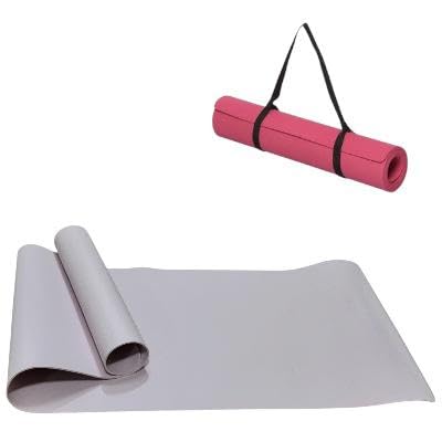 Yoga Mat 4mm Padded Non-Slip Yoga Mat for Exercise, Fitness, Pilates, Gym and Home, Easy to Clean and Carry