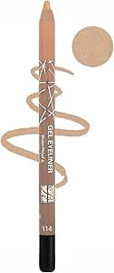 Rose Bery - Gel Eyeliner, Waterproof & Smudge Proof, Ultra Long Wear & Smooth Glide Formula, 1.2 GM, (Apricot, 114)