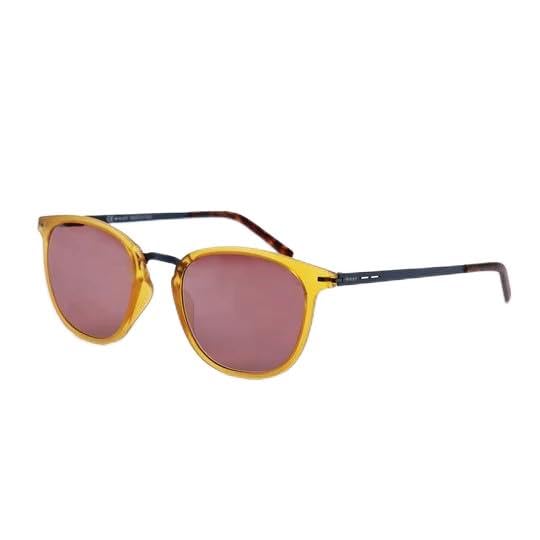 WEST Wayfare Sunglasses For Unisex,Honey Frame, Dark Brown Lens