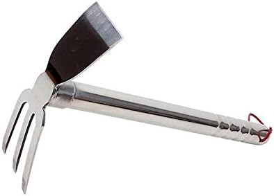 Stainless Steel Axe 2 in 1 Digging Tool for Falling Planting + Multipurpose Fork