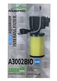 AQUA SPEED A3002BIO Internal Aquarium Filter, 20W, 1400L/H Flow Rate, Fresh Water Marine