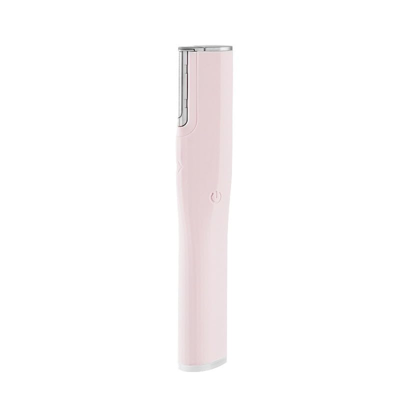 Facial Hair Remover, Ultrasonic Shaver, 2-Speed Electric Body Hair Trimmer for Face, Arms, Legs and Bikini Line, Portable Smooth Finish, LY-T01-A (Pink)