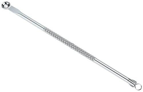 one year warranty_Stainless Blackhead Comedone Facial Acne Cleaner Double Ends Stainless Steel Pimple Blackhead Remover Acne Extractor Remover Tool Safety Tool09885713