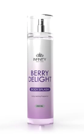 Infinity Clinic Pharma Body Splash, Berry Delight, Unisex, Liquid, 250ml, Fresh Fragrance, Daily Use