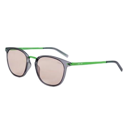 WEST Wayfarer Sunglasses For Unisex,Grey Frame,Rose Gold Lens