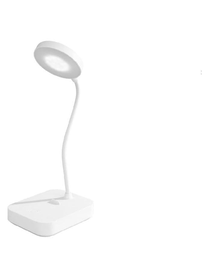 2 In 1 Adjustable Rechargeable LED Desk Lamp 180° Rotatable Eye-Caring Desk Lamp LED for Home Office Workbench With Mobile Holder
