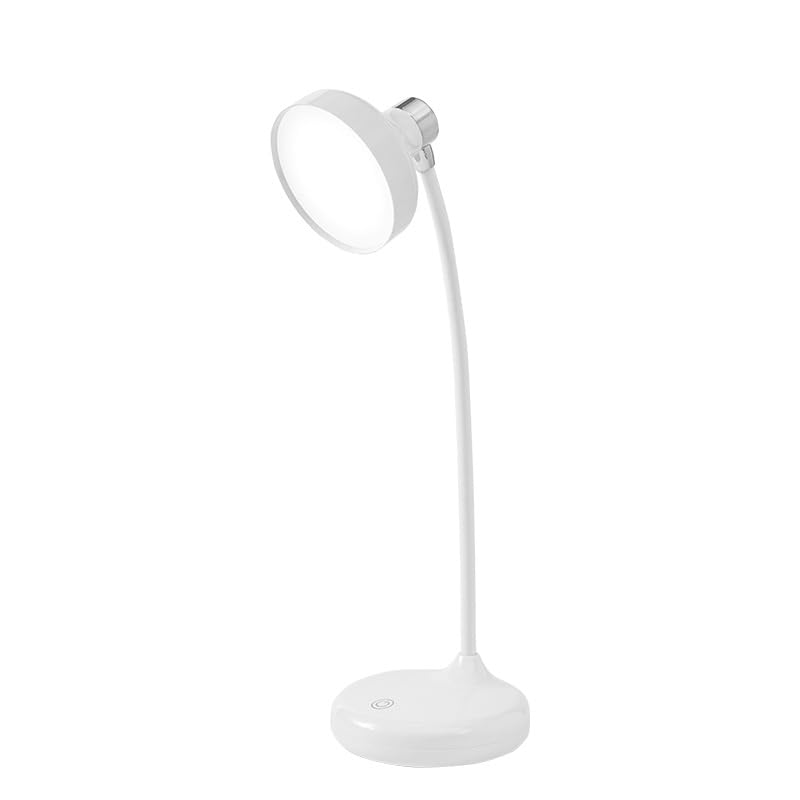 TECHZONE LED Desk Lamp with Touch Control – Dimmable Eye-Caring Table Lamp with Flexible Gooseneck – USB Powered Reading Light for Home, Office, Study, Bedroom