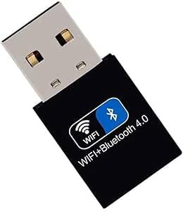 USB WiFi Adapter AC 150Mbps Bluetooth 4.2 for PC, Wireless Wi-Fi Dongle Dual Band 2.4G Support Windows 11/10/8.1/7/ XP/Vista/Mac OS