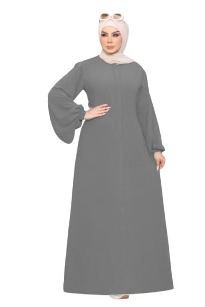 عبايه الخامه كريب بالالوان و مقاسات مخلتفه من L الى 3XL GAMAL SONS FOR ABAYA GS-026-42255-Parent