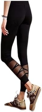 Women's Waist Athletic Leggings, Full Length Workout Tights for Exercise, Fitness, Up to 75 KG-بنطلون رياضي ضيق للنساء بخصر عالٍ، بنطلون ضاغط، بنطلون ضيق للتمرين بطول كامل