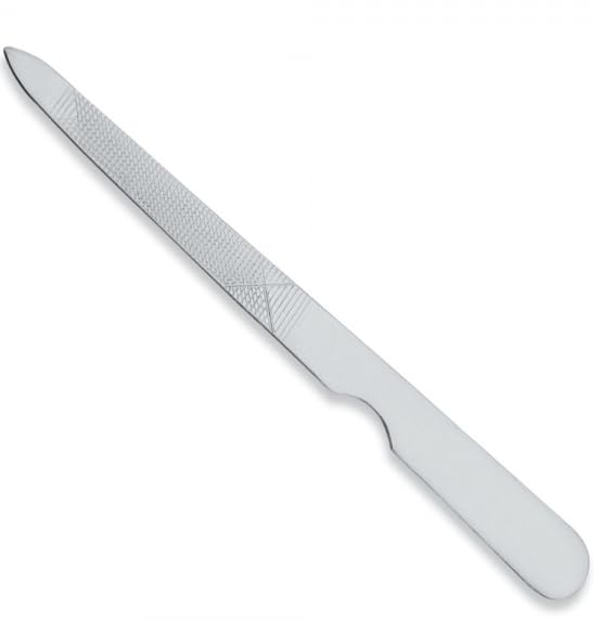 1 Pcs Nail File Set Double-Sided Nail File with Curved Tip, Metal File Buffer Fingernails Toenails Manicure Files Nail Care Manicure Tool Accessories for Salon and Home