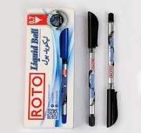 Roto Original Liquid Black Ballpoint Pen Dozen - 0.7mm - Box of 12