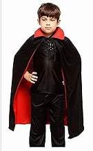 Wonka makroyl Unisex Reversible Hooded Cloak Cape for Christmas Halloween Party Vampires Cosplay Costumes, Black+red, small