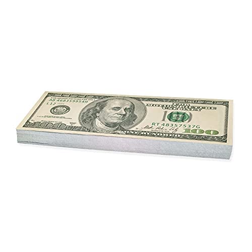 Scratch Lover Cash 100 x $100 Old Style Dollars (Actual Size)
