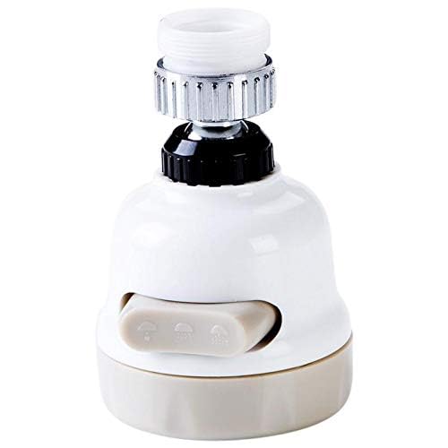 Water Faucet 360 Degree Rotation Water Faucet Filter Splash Proof Kitchen Faucet Clean Water Purifier Charger Water Saving (Beige)