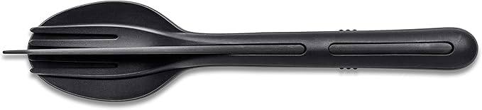Eco Cutlery Trio - Sustainable fork, spoon, and knife set in Black from wheat straw; lightweight, dishwasher safe, and designed for travelers and outdoor enthusiasts. (3)