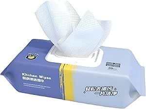 Dollar 80 Pcs Kitchen Wipes for Removing Grease, Oil and Food Residue, Fast and Efficient Cleaning Wipes for Kitchen and Car Import