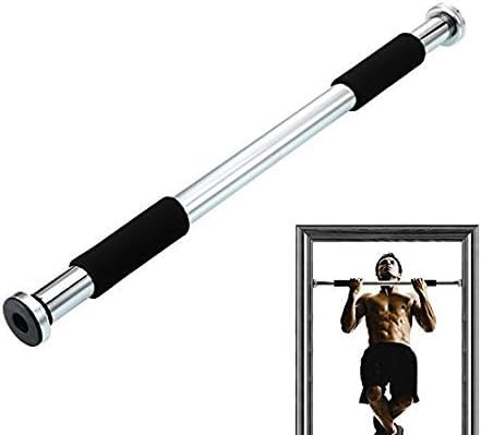 CITY STAR Door Iron Bar for Body Exercises, Adjustable Door Pull Up Bar, Wide Grip, Foam Chin-Up, Home Fitness Door Exercise Bar-60CM