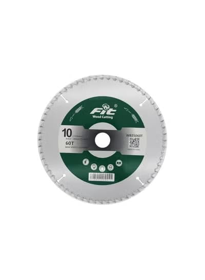 10 Inch 60 Teeth Wood Saw Tray – FIT HD Iron C25 Circular Saw Blade for Fine Cutting and Finishing – Hole 25.4/30mm – WA25060T