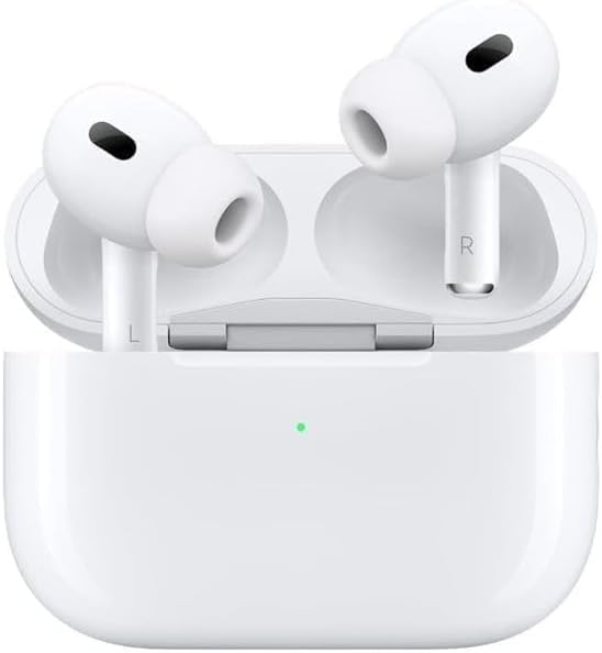 Wireless Earbuds Pro 2 in-Ear Headphones Compatible with iPhone and Android, Bluetooth Noise Cancelling, IPX5 Waterproof, with Charging Case, White