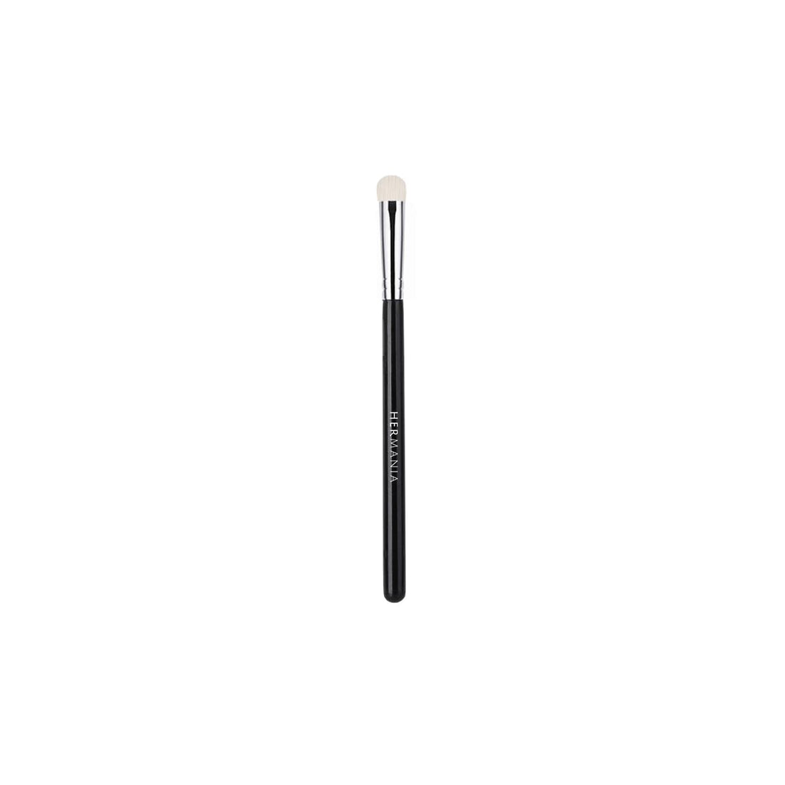 Hermania Medium Eyeshadow Brush, Fluffy Synthetic White Bristles for Flawless Crease and Eyelid Application (E25)