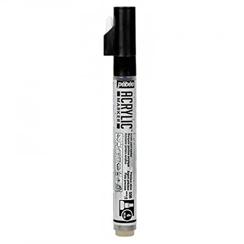 Pebeo ACRYLIC MARKER 4MM Precious Silver , 2725609377442