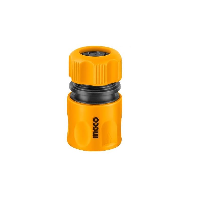 INGCO HHCS01122 Plastic Garden Hose Connector, 1/2 Inch