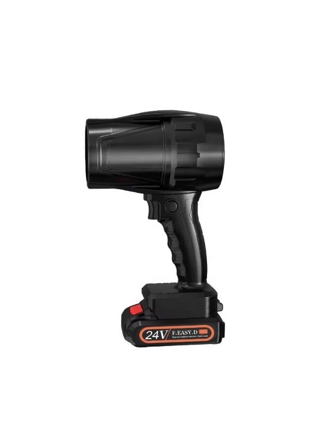 24V Cordless Leaf Blower Electric Handheld Power Blower for Dust Cleaning Workshop Debris and Car Drying with Rechargeable Battery