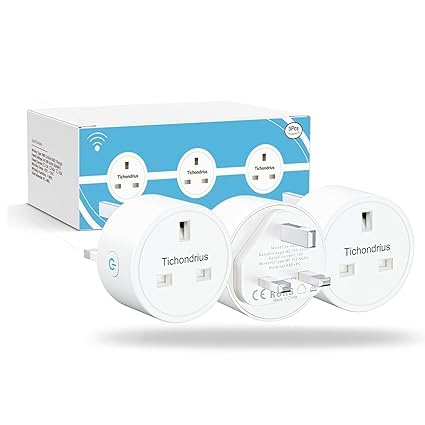 Smart WiFi Plug Socket, 16A, 3-Pack, Alexa Compatible, Remote Control, Timer Function