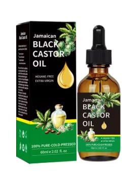 Premium Castor Oil - Jamaican Black Castor Oil is your ideal choice for thick hair growth and skin nourishment, thanks to its natural properties in an easy to carry 60ml bottle.