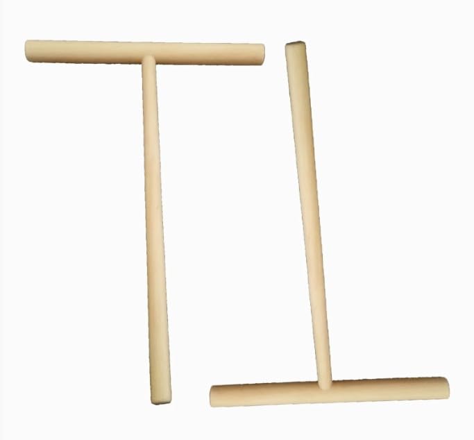 Zhuluck 2 Pcs Wooden Crepe Maker Pancake Batter Spreader Stick Kitchen Cooking Utensils Tools for Restaurant Canteen Specially Supplies Practical Treatment Crepe Makers Specialty Appliances