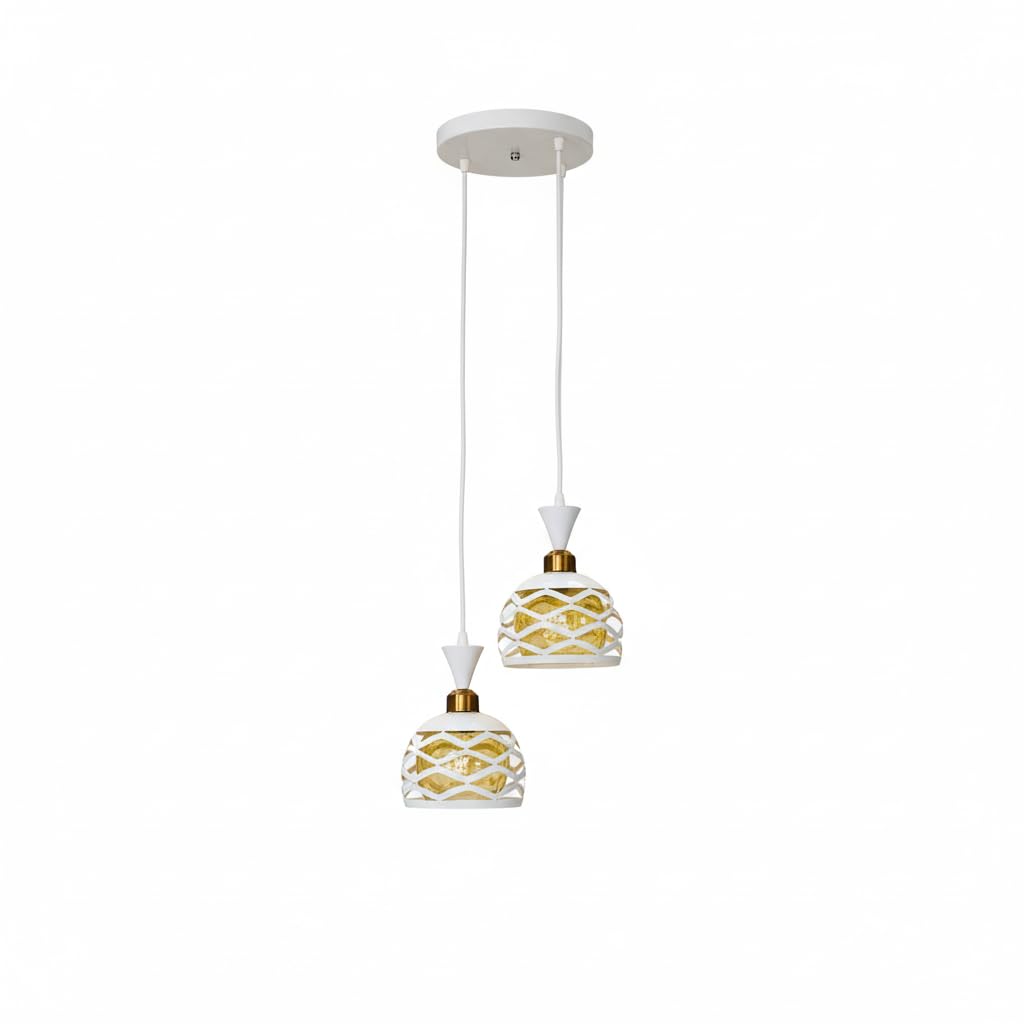Laser Trio Pendant for Interior Lighting - Modern Hanging Design with Clear Light - Suitable for Living Room, Dining Room, Entryway