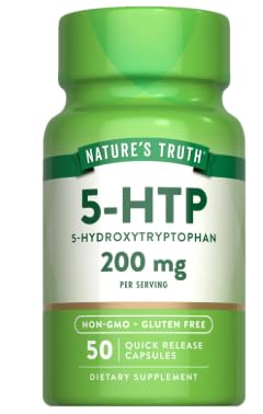 Premium Vital -HTP 200mg (from Griffonia Seed) - 50 Capsules - with Practical Pill Box - Mood & Sleep Rhythm Matrix - Serotonin Shield - Non-GMO - Pure Neuro-Integrity