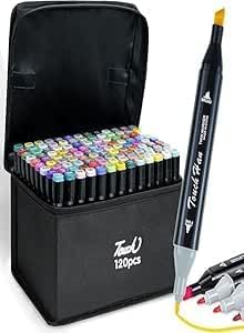 Professional 120-Color Waterproof Dual Marker Set for Art and Sketching