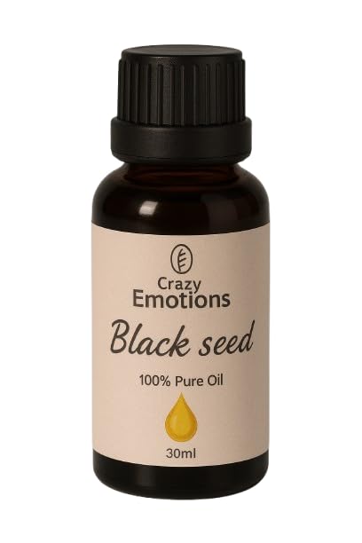 Crazy Emotions 100% Pure Cold-Pressed Organic Black Seed Oil 30 ml
