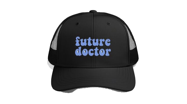 future doctor Plain unisex baseball cap Black