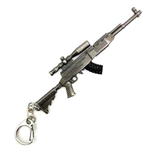 PUBG CS GO Weapon Keychains Gun Model Sniper Rifle Key Chain Ring for Men Gifts Souvenirs