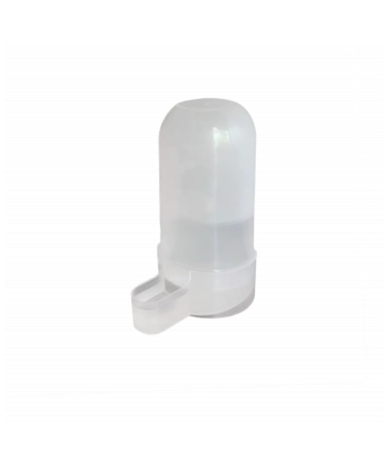 Automatic Bird Water Dispenser 850ml, Clear Plastic Cage Mounted Feeder Bottle for Parrots, Cockatiels, Lovebirds, Pigeons, 19cm Height